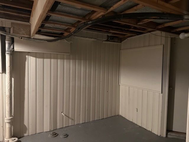 view of basement