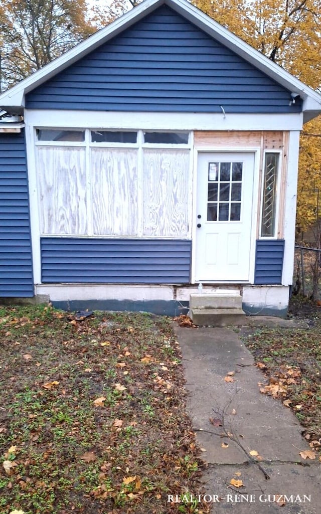 view of outbuilding