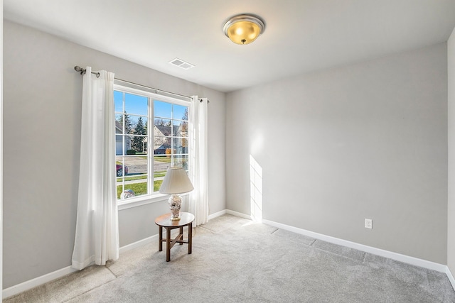 view of carpeted empty room