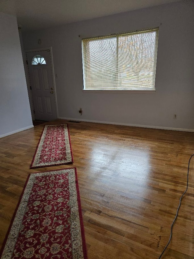 foyer with hardwood / wood-style floors