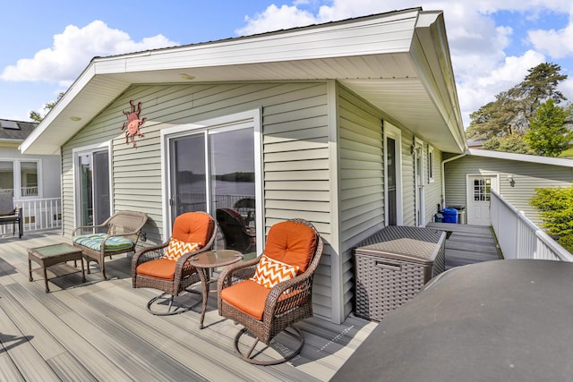 11767 Greenbriar Dr, Jerome, MI 49249 - view of wooden deck