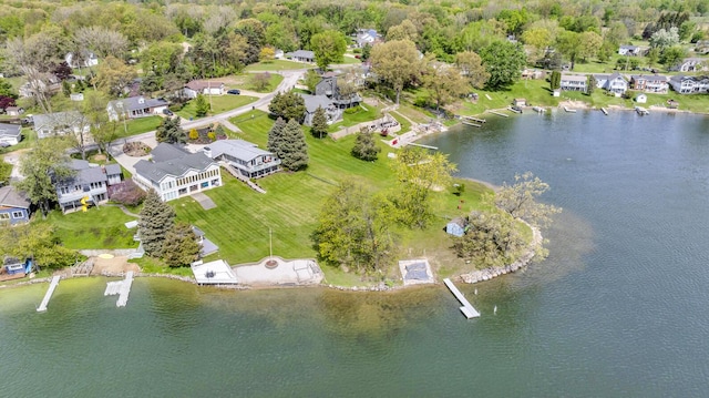 11767 Greenbriar Dr, Jerome, MI 49249 - aerial view of property and surrounding area featuring a large body of water and nearby suburban area