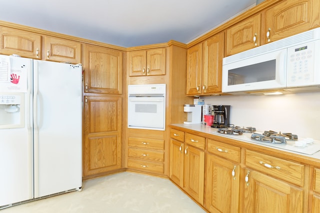 kitchen with white appliances