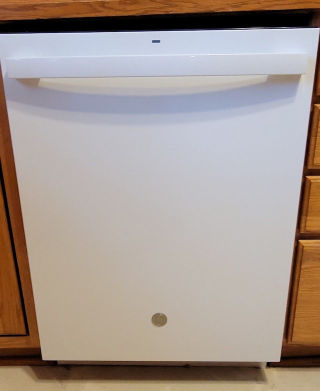 details featuring white dishwasher