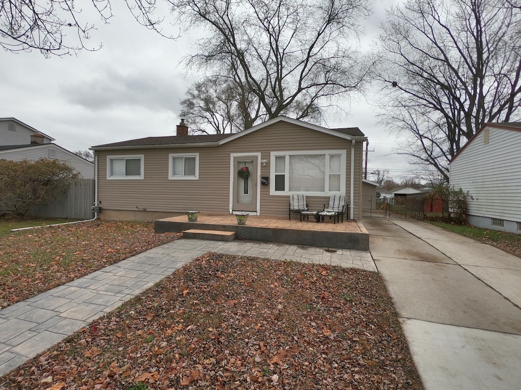 view of bungalow