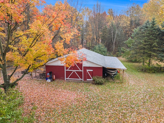 view of barn