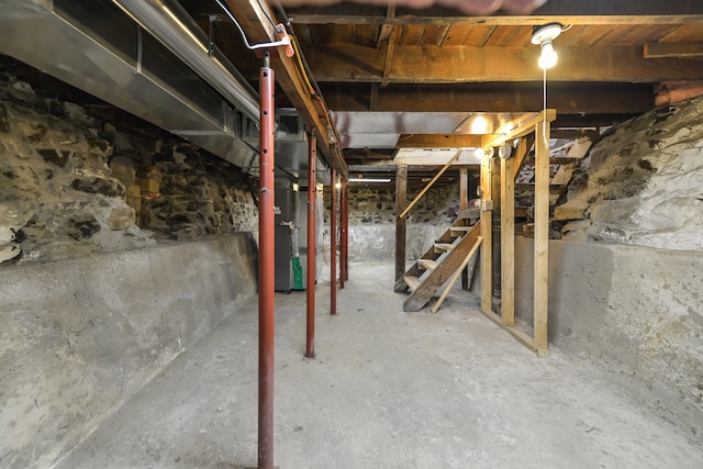 view of basement