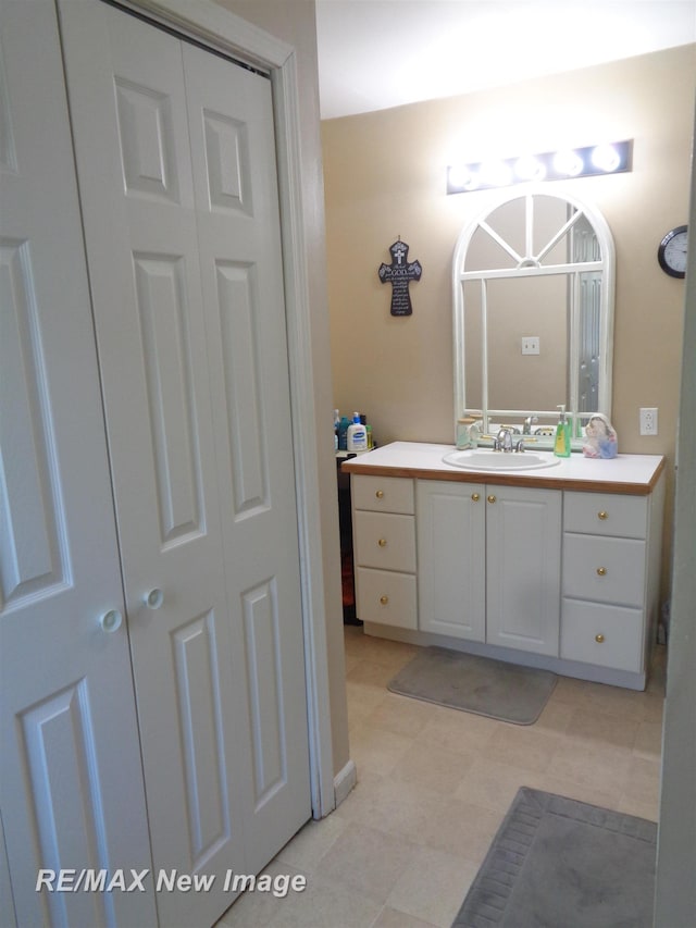 bathroom with vanity