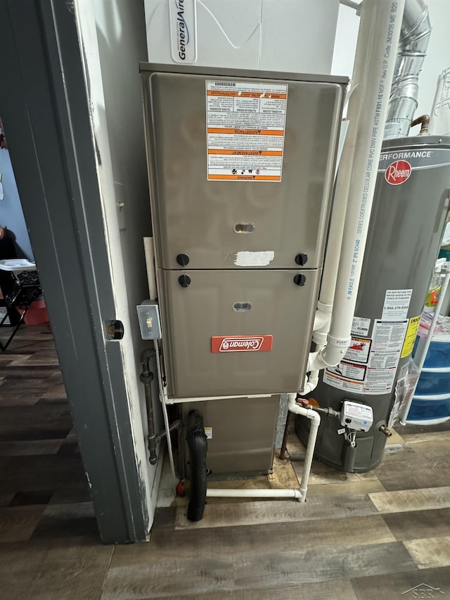 518 W Belle Ave, Saint Charles, MI 48655 - utility room with water heater