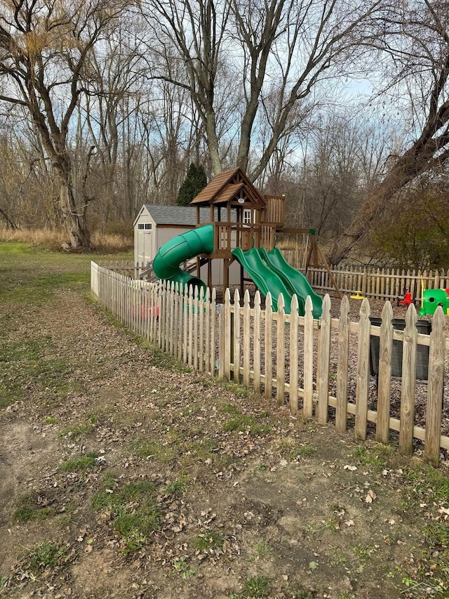 518 W Belle Ave, Saint Charles, MI 48655 - view of jungle gym