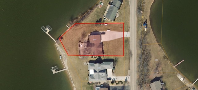 14600 W Diane Dr, Camden, MI 49232 - aerial map of property and surrounding area with property parcel outlined