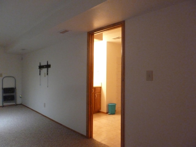 view of carpeted empty room