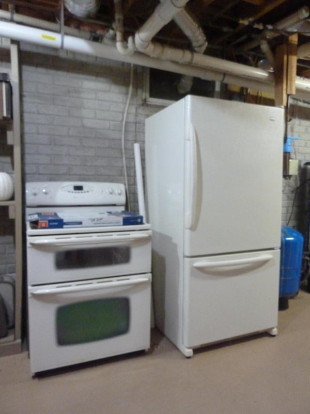 kitchen with white appliances