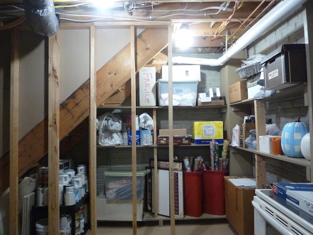 view of storage room