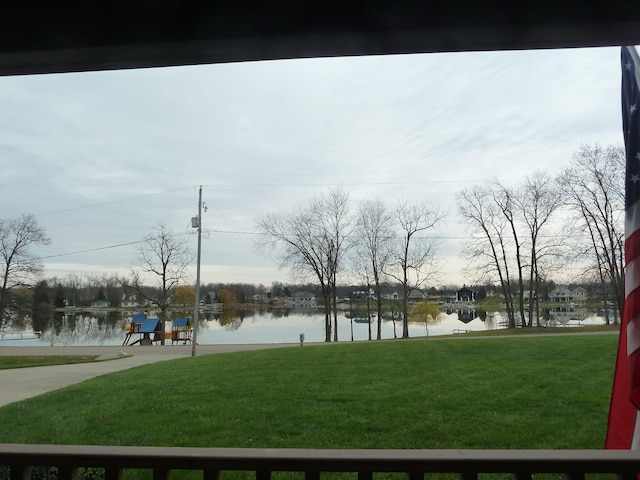 view of water feature