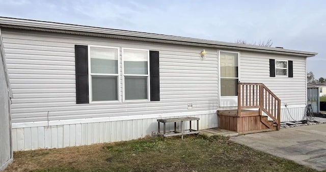 rear view of house with a patio area