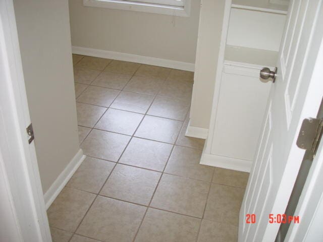 interior space featuring tile patterned floors