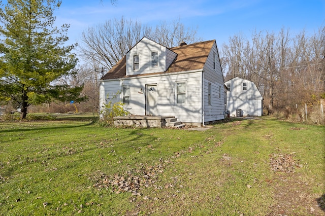 exterior space featuring a yard