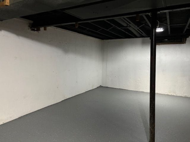 view of basement