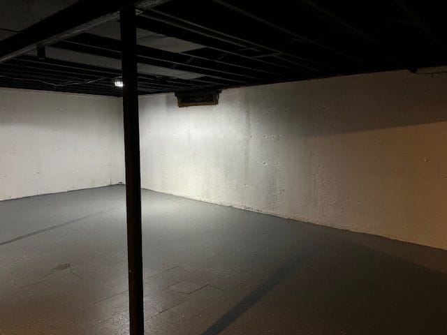 view of basement