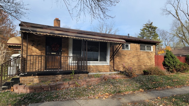 view of front of home