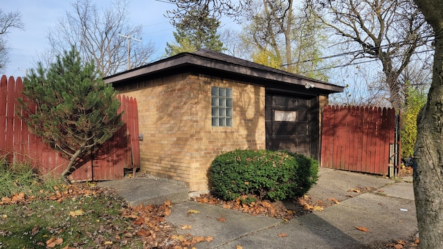 view of outbuilding