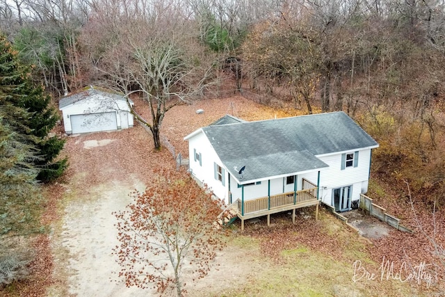 birds eye view of property