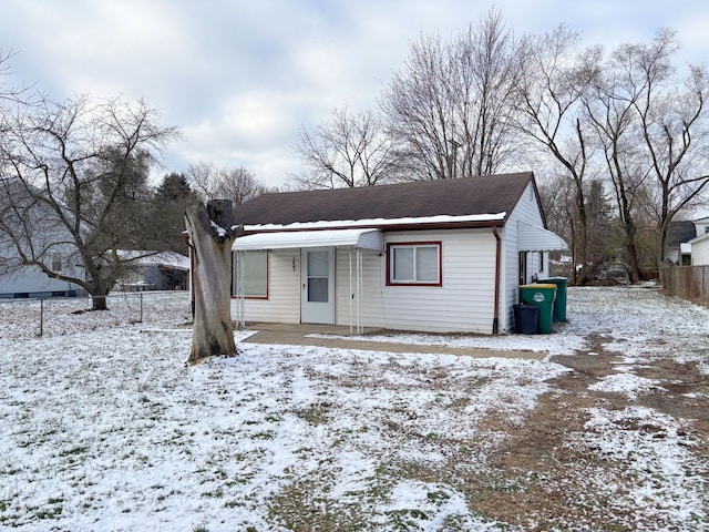 view of front of home