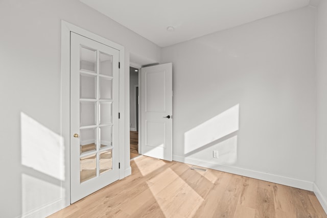 empty room featuring light hardwood / wood-style flooring