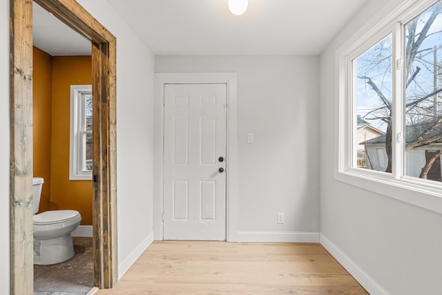 interior space featuring light hardwood / wood-style flooring