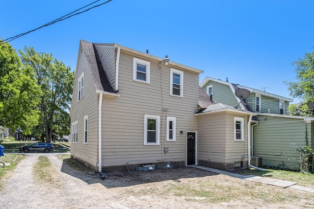 view of rear view of property