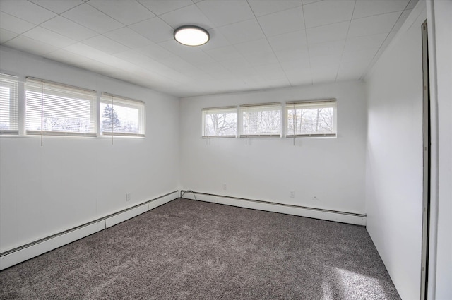 empty room with dark carpet