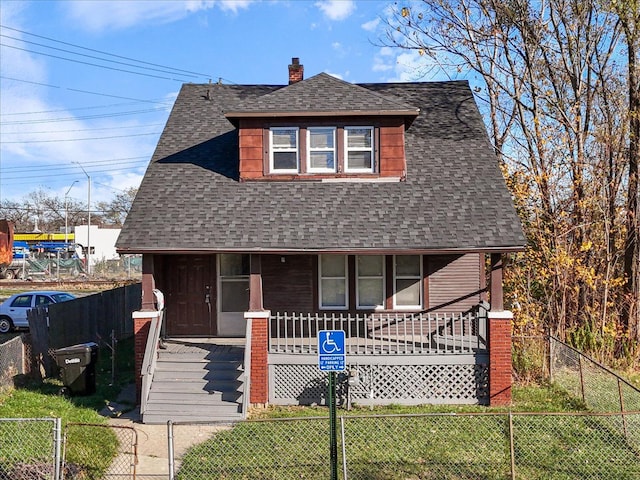 bungalow-style house featuring covered porch