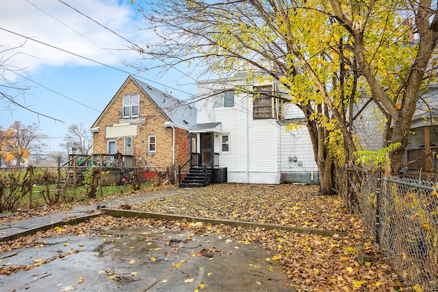 view of back of property