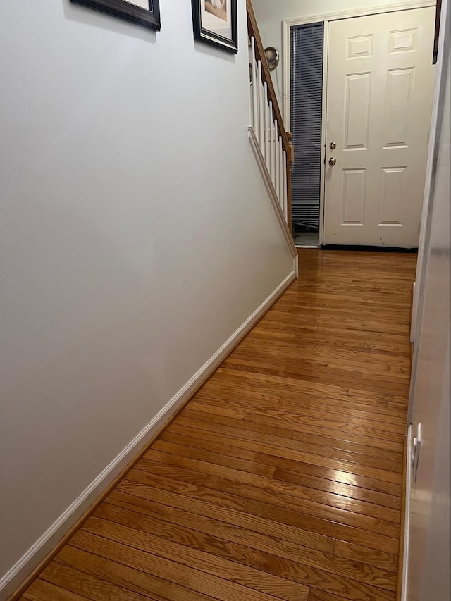 interior space with wood-type flooring