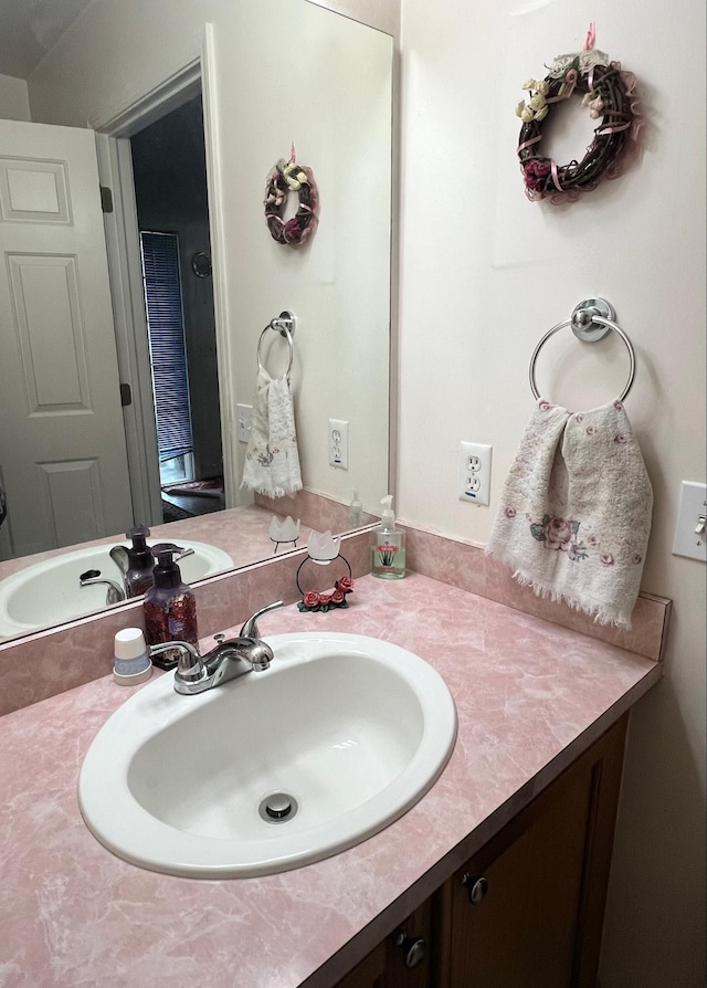 bathroom featuring vanity