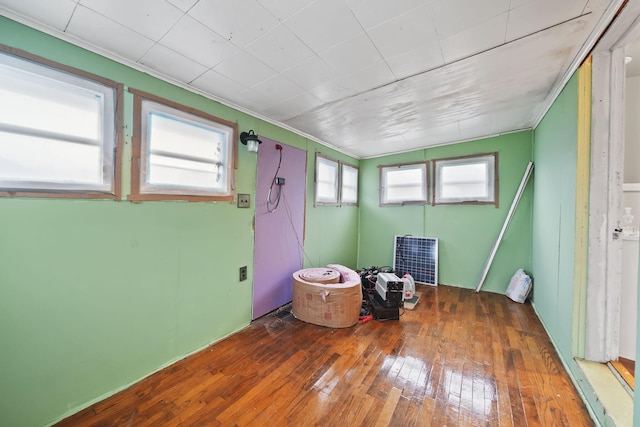 miscellaneous room with dark hardwood / wood-style flooring