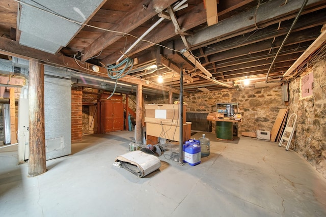 view of basement