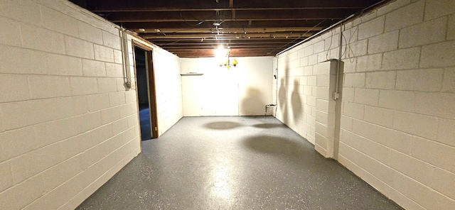 view of basement