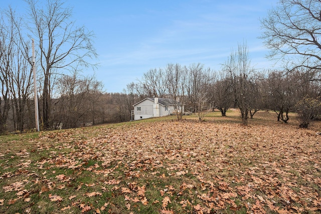 view of yard featuring a rural view