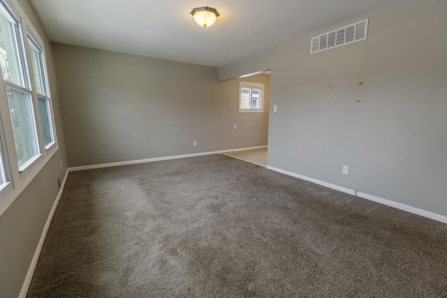 view of carpeted empty room