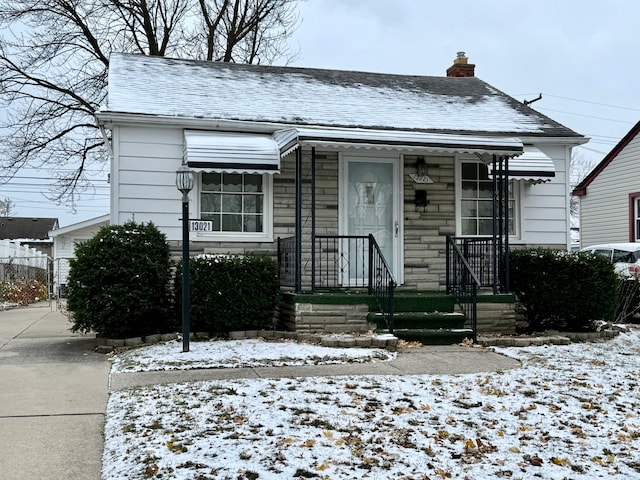 view of bungalow-style house