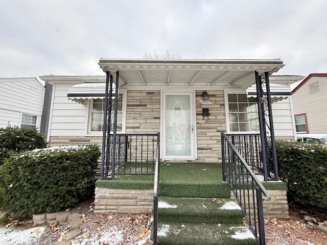 view of front of home