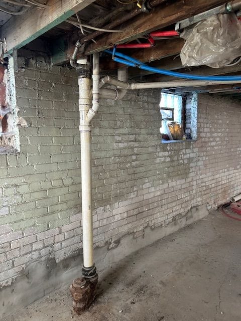 view of basement