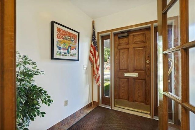 view of entrance foyer