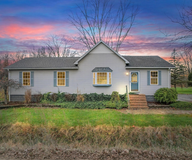 view of ranch-style home