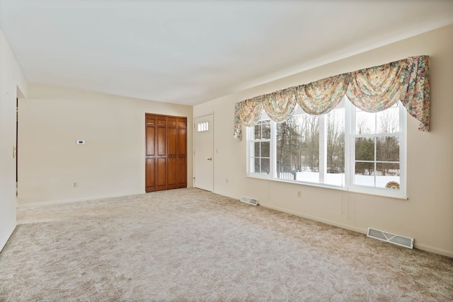 view of carpeted empty room