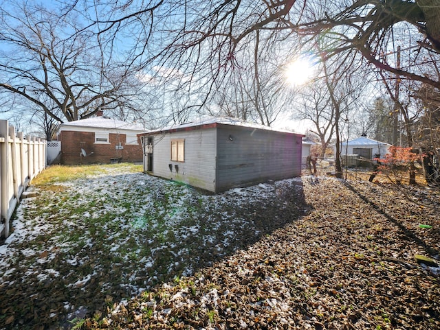 20019 Westbrook St, Detroit, MI 48219 - fenced backyard with an outdoor structure
