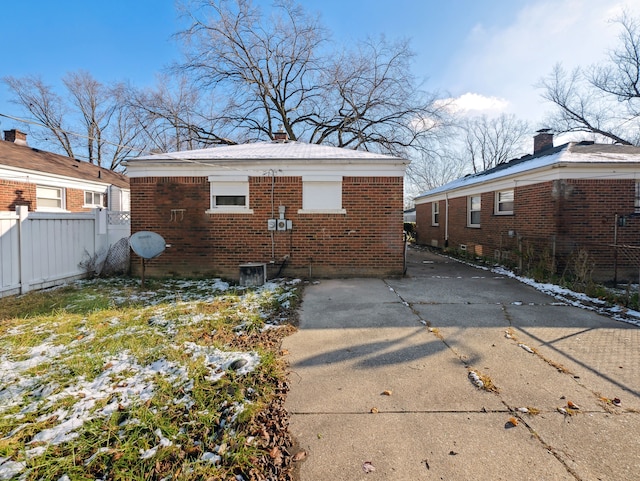 view of back of property