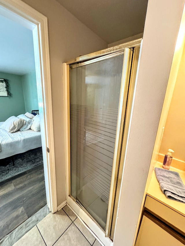 bathroom featuring tile patterned flooring